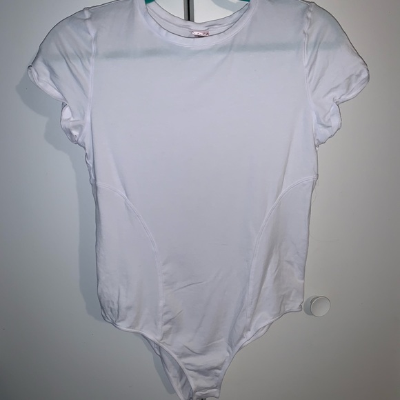 plain white bodysuit